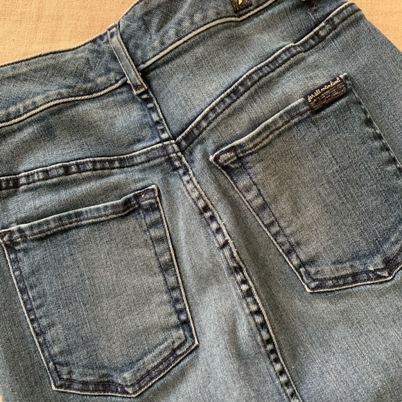 7 FOR ALL MANKIND, Soft Denim Pencil Jean Skirt, Size 24 - Picture 8 of 9